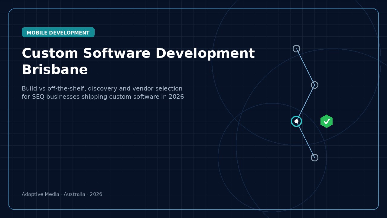 Custom Software Development Gold Coast: What SMB Owners Should Commission in 2026