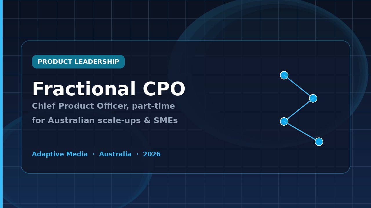 Fractional CPO: When Australian Businesses Should Hire a Chief Product Officer Part-Time in 2026